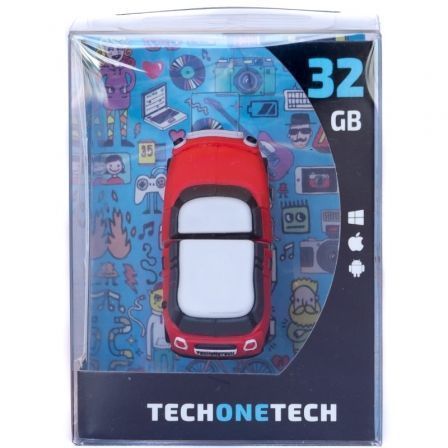 Tech One Tech Pendrive 32GB Mini Cooper S Rojo Diseño 3D